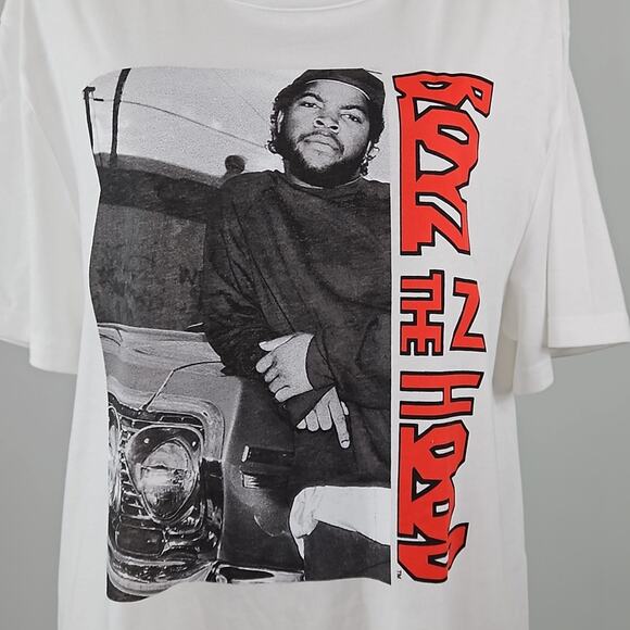 Hybrid Apparel Boyz N The Hood Long T-Shirt Pajama Gown | Women's Large | FLAWS - Picture 5 of 11